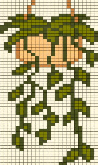 Plant - tan, white