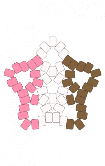 Neapolitan - pink, tan