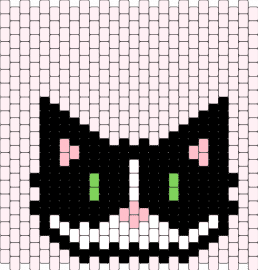 Tuxedo cat - cat,animal,panel,pink,black