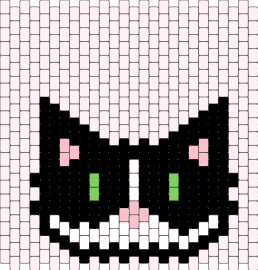 Tuxedo cat - cat,animal,panel,pink,black