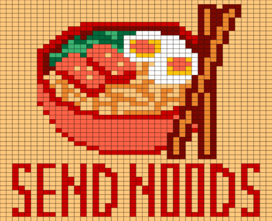 Send noods - orange, red