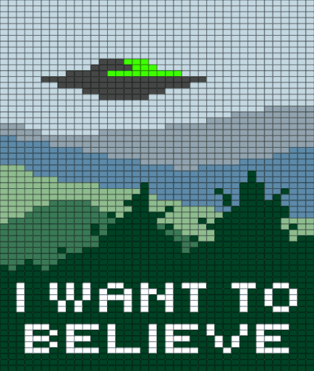 X-files I Want To Believe - alien, gray, teal, the xfiles, tv show, white