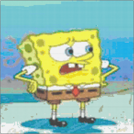 Sponge Squarepants - spongebob squarepants,nickelodeon,character,tv show,underwater,cartoon,yellow,blue