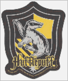 Hufflepuff House - hufflepuff,harry potter,crest,logo,book,story,movie,black,yellow