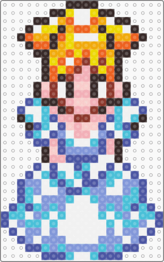 Queen Leene - brown,purple,light blue