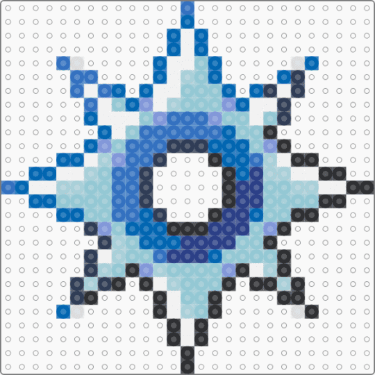 Crystal Ilbi Throwing-Stars - blue,light blue