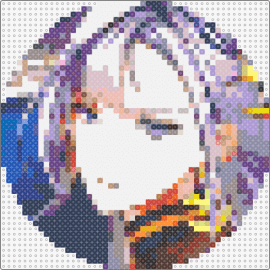 Kise avatar (frameless) - kise,epic seven,character,portrait,video game,white,purple