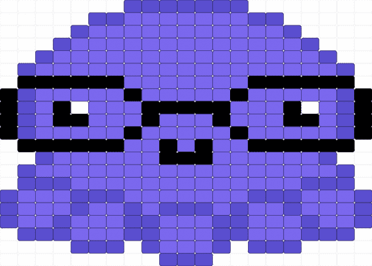 Nerdy Octopus - blue, purple