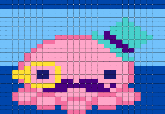 octo glasses - blue, light blue, pink