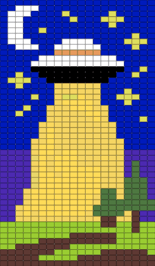 Abduction (WIP) - purple, yellow