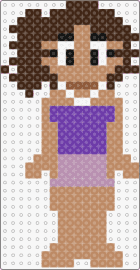 Riya pyjama perler - riya,disventure camp,character,animation,tv show,tan,purple