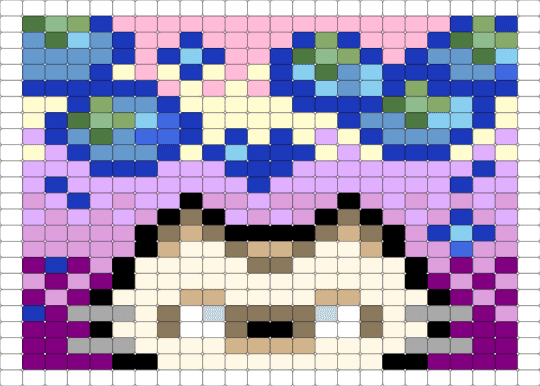 Beans - light blue, pink, purple