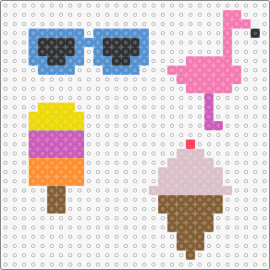 summer - summer,beach,sunglasses,flamingo,ice cream