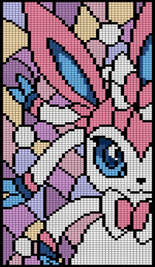 sylveon mosaic - pink