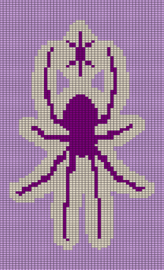 spider - beige, pink