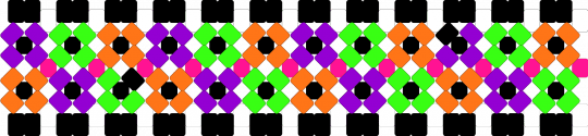 halloween x base cuff - green, orange, purple