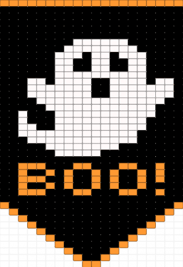 ghost - black, orange, white
