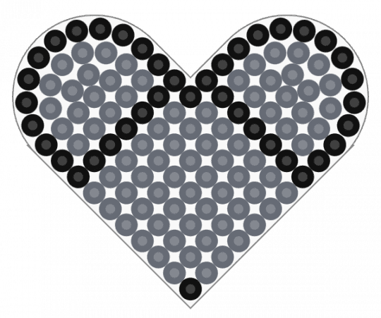 silver heart ♥ - black, cotdsilver, gray, heart, love, silver