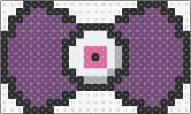 Bow - bow,tie,eyeball,clothing,purple,white