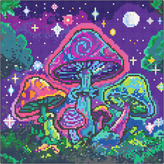 🌈✨️Spiritual Mushrooms 🍄 🌙 - cotdmushrooms, pink, purple