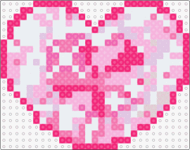 Pink diamond heart - heart,diamond,gem,love,valentine,pink,white