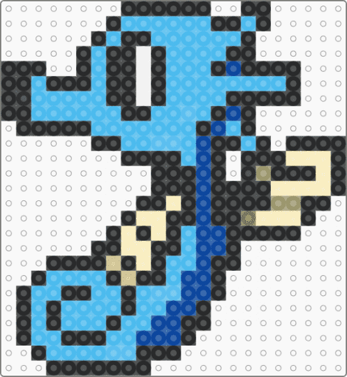 Horsea - black, light blue