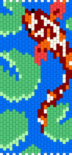 Koi - blue, teal