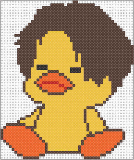 Noah Sebastian Duck 58x58 - brown, yellow