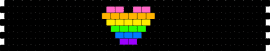 Simple heart cuff black - heart,love,rainbow,cuff