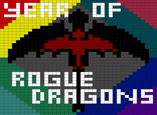 Year of Rogue Dragons - brown, dragon, purple