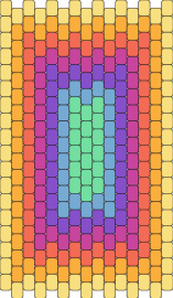 piision PROHJ - gradient,trippy,colorful,geometric,panel,pastel,green,pink,orange