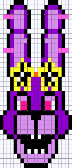 FNAF GLAMROCK BONNIE - pink, purple
