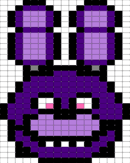 FNAF Bonnie - pink, purple