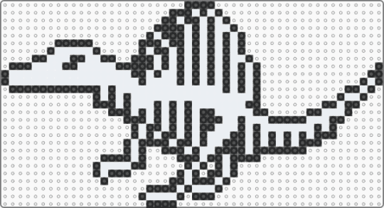 spinosaurus skeleton pattern - white,black
