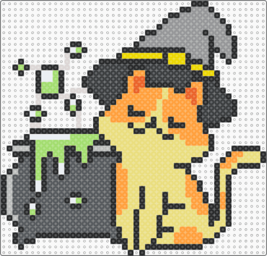 Cat - gray, orange, yellow