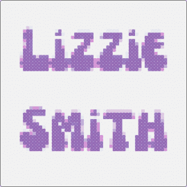 lizzieeeee - lizzie smith,text,name,music,purple