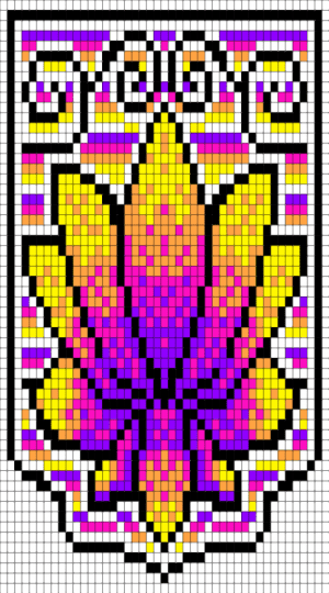 Lotus banner - colorful, purple, white, yellow