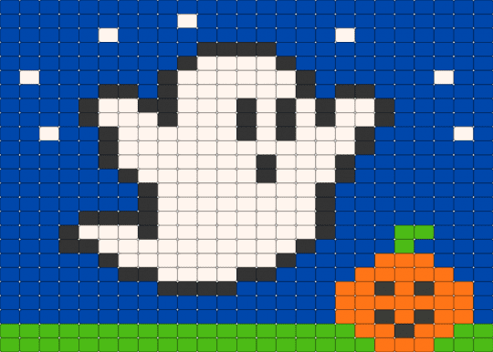 ghost halloween - blue