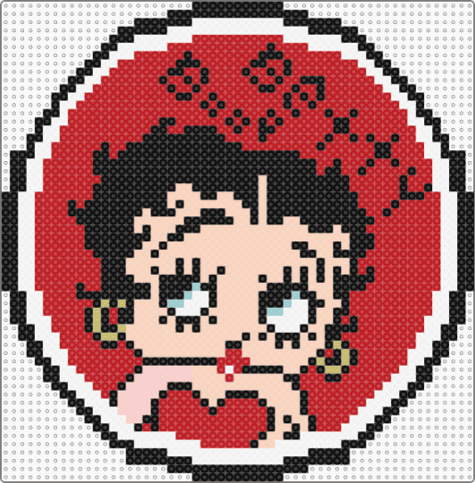 Betty Boop - beige, betty boop, classic cartoons, cotdoldschoolcartoons, red