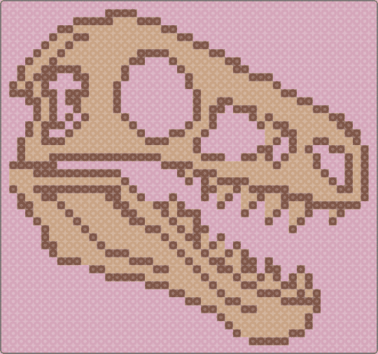 What do you call a T-Rex having a bad day? - cotddinosaurs, pink, skull, trex, tyrannosaurus
