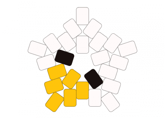 goose star - animal, star, white, yellow