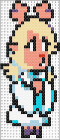 Noelle Deltarune (battle sprite). - beige, character, deltarune, deltarune chapter 2, light blue, noelle, noelle holiday, orange, snowgrave, video game, weird route