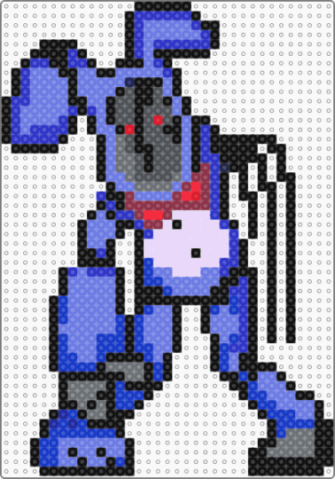 withered bonnie (Frickbears 3) - blue, character, fnaf, frickbears 3, gaming, purple, spookyrick, video game