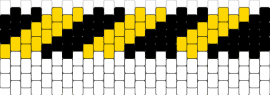 MD Disassembly Drone Cuff - murder drones,caution,cuff,diagonal,stripes,animation,yellow,black