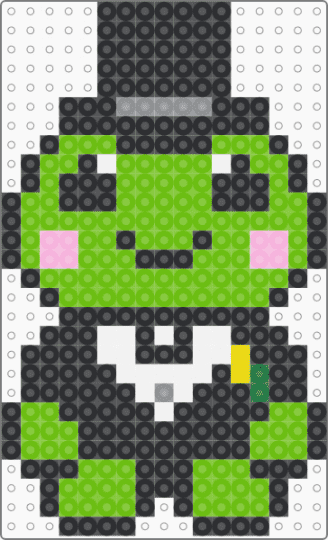 Frog Groom - black, green