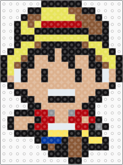 Luffy - anime, beige, black, character, luffy, one piece, tan, yellow