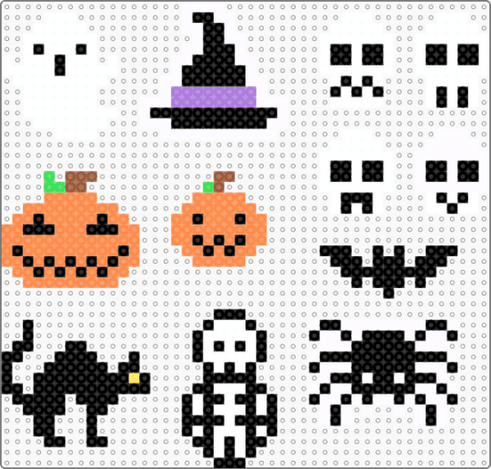 Halloween - orange, white