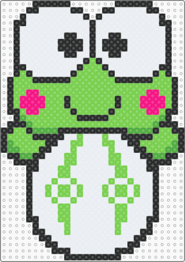 dabin x keroppi - green, white