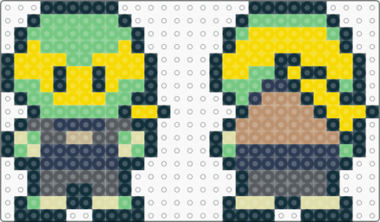 leonardo - teal, yellow