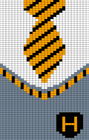 Hufflepuff - gray, orange